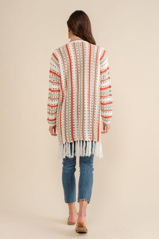All For Me Fringed Cardigan