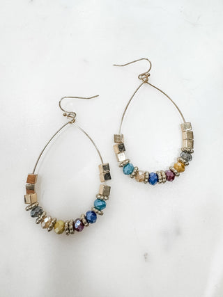 Accessory Game Teardrop Bead Earrings - Bray and Em Boutique