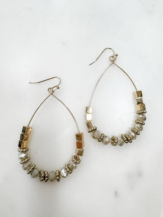Accessory Game Teardrop Bead Earrings - Bray and Em Boutique