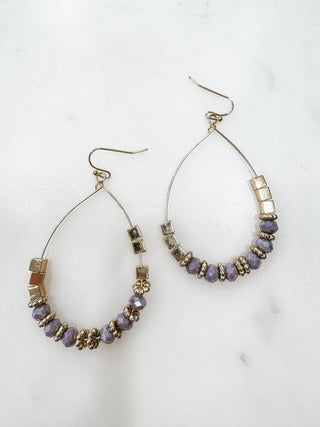 Accessory Game Teardrop Bead Earrings - Bray and Em Boutique