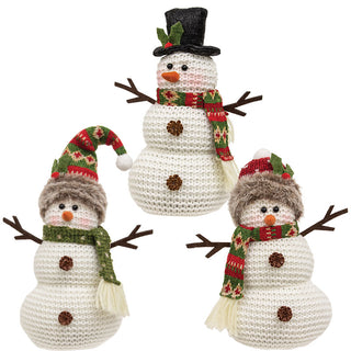 Knit Snowman Sitters