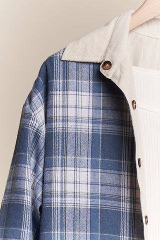Layer It Up Reversible Plaid Shacket