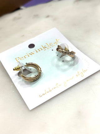 Afterglow Pavé Huggie Earrings - Bray and Em Boutique