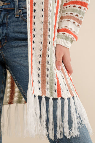 All For Me Fringed Cardigan - Bray and Em Boutique
