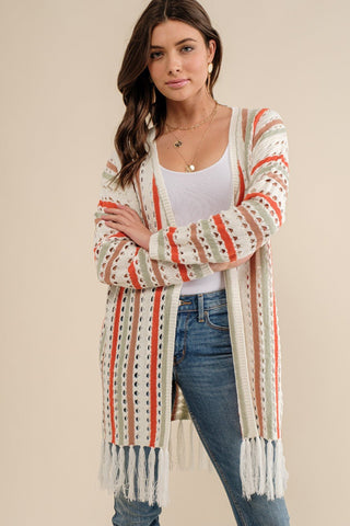 All For Me Fringed Cardigan - Bray and Em Boutique