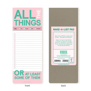 All The Things Make - a - List Pad - Bray and Em Boutique
