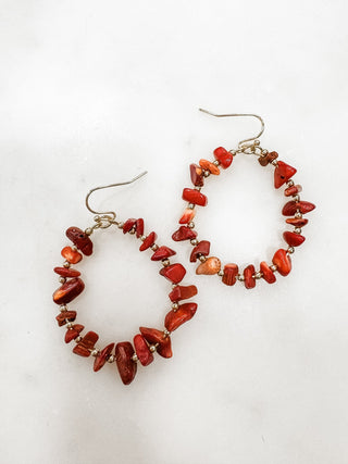 Amy Rock Hoop Earrings - Bray and Em Boutique