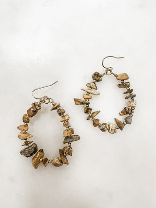Amy Rock Hoop Earrings - Bray and Em Boutique