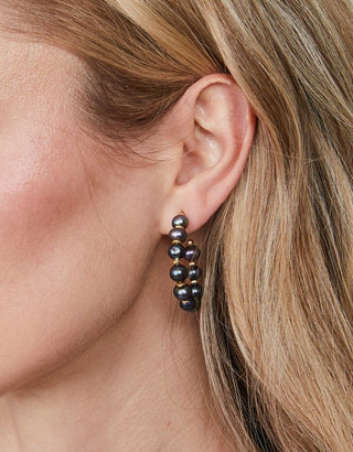 Annabelle Beaded Hoop Earrings - Bray and Em Boutique