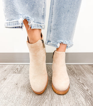 Apple Sauced Faux Suede Booties - Bray and Em Boutique