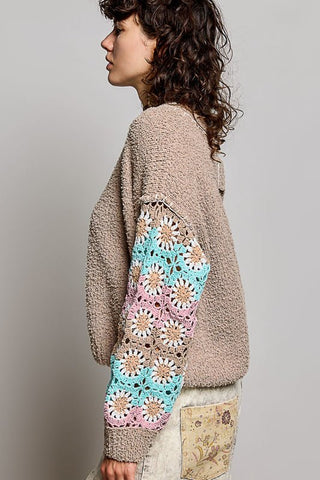 ARRAY - POL: Cozy Bloom Berber Sweater - Bray and Em Boutique