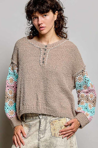 ARRAY - POL: Cozy Bloom Berber Sweater - Bray and Em Boutique