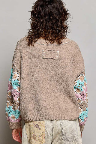 ARRAY - POL: Cozy Bloom Berber Sweater - Bray and Em Boutique