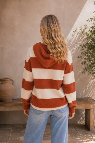 ARRAY - SEW IN LOVE: Rustic Cozy Stripe Hoodie - Bray and Em Boutique