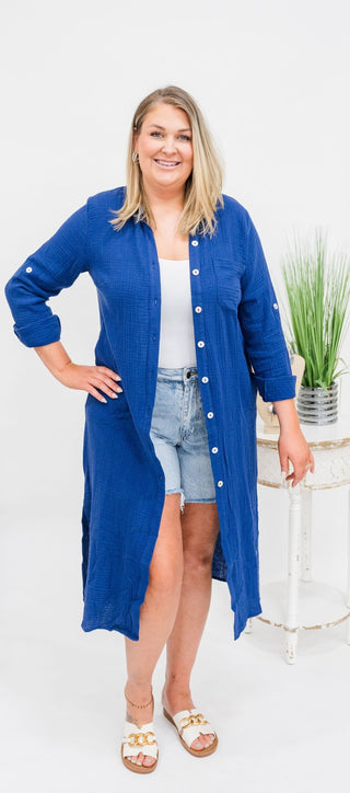Attitude Change Duster Dress - Bray and Em Boutique