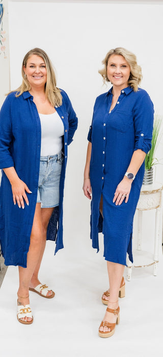 Attitude Change Duster Dress - Bray and Em Boutique