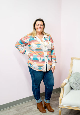 Aztec Life Shacket - Bray and Em Boutique