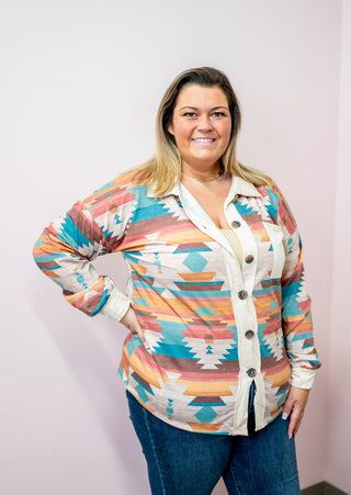 Aztec Life Shacket - Bray and Em Boutique