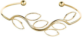 Leaf Wire Cuff Bracelets