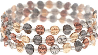 Starling Charm Multi Color Discs Bracelet Set