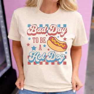 Bad Day To Be A Hot Dog Tee Preorder - Bray and Em Boutique