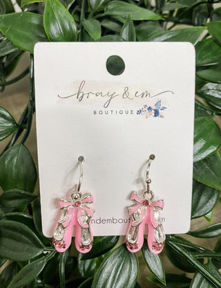 Ballerina Slipper Earrings - Bray and Em Boutique