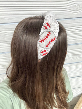 Batter Up Baseball Headband - Bray and Em Boutique