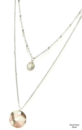 B.b.Lila Dime Please Necklace - Bray and Em Boutique