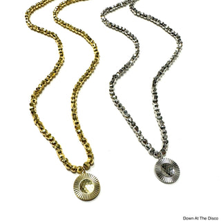 B.b.Lila Down At The Disco Necklace - Bray and Em Boutique