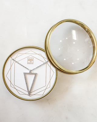 B.b.Lila Hollow Man Necklace - Bray and Em Boutique