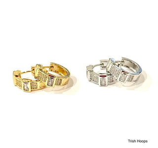 B.b.Lila Trish Hoop Earrings - Bray and Em Boutique