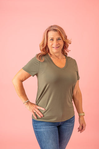 Be A Breeze V - Neck Top - Bray and Em Boutique