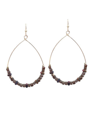 Be There Teardrop Bead Earring - Bray and Em Boutique