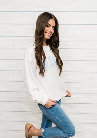 "Beach" Babe Terry Sweatshirt - Bray and Em Boutique