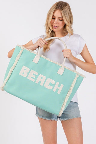 Beach Charm Fringe Tote Bag - Bray and Em Boutique
