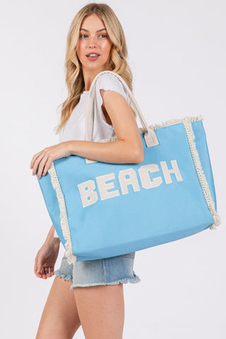 Beach Charm Fringe Tote Bag - Bray and Em Boutique