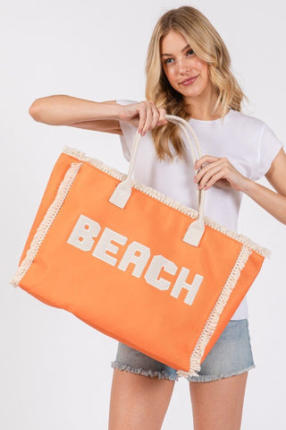 Beach Charm Fringe Tote Bag - Bray and Em Boutique