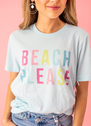 Beach Please Graphic T-Shirt - Bray and Em Boutique