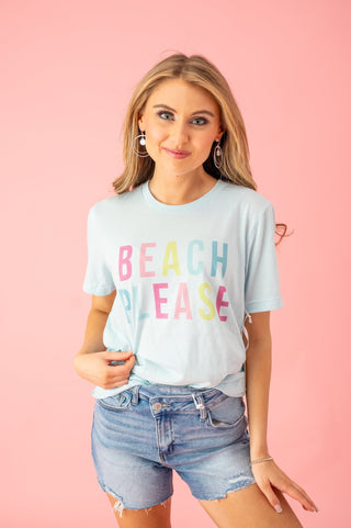 Beach Please Graphic T-Shirt - Bray and Em Boutique