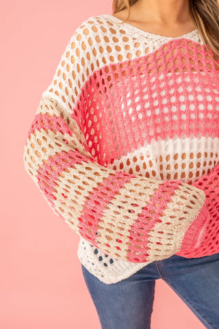 Beautiful Charm Open Knit Top - Bray and Em Boutique