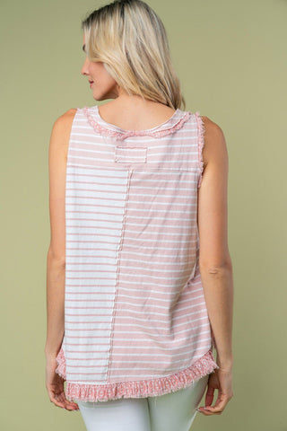 Beauty Is Endless Stripe Tank Top - Bray and Em Boutique