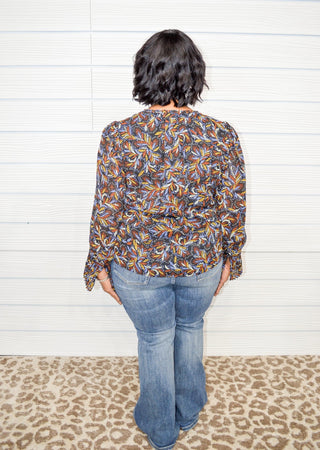 Becoming You Leaf Print Blouse - Bray and Em Boutique