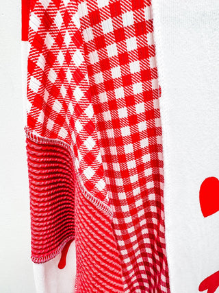 Beloved Spark Heart Print Top - Bray and Em Boutique