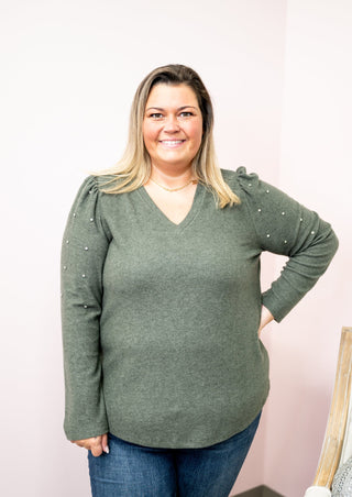 Beverly Hills Rhinestone Sweater - Bray and Em Boutique