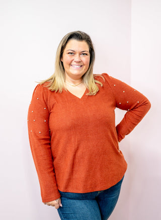 Beverly Hills Rhinestone Sweater - Bray and Em Boutique