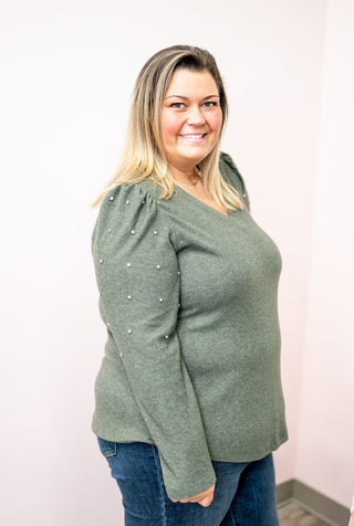 Beverly Hills Rhinestone Sweater - Bray and Em Boutique
