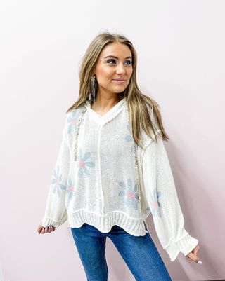 Big Reputation Floral Hooded Top - Bray and Em Boutique