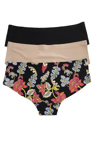 Black Floral Panty Set - Bray and Em Boutique