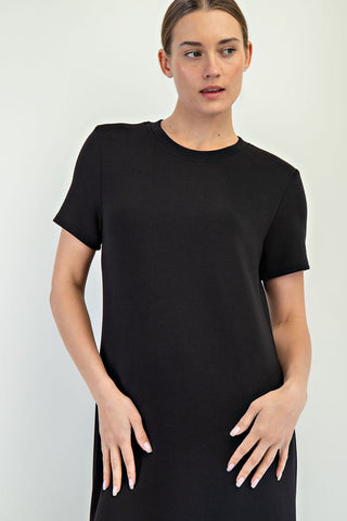 Blackout Babe Scuba Maxi Dress - Bray and Em Boutique