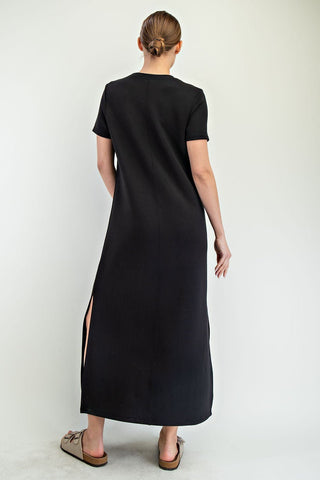 Blackout Babe Scuba Maxi Dress - Bray and Em Boutique